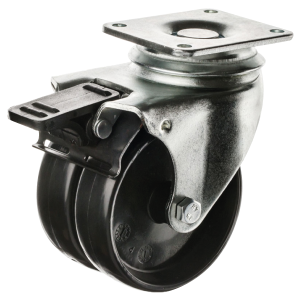 Поворотный с тормозом SD-ZA 75B-FI-T